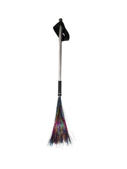 Festive Rainbow Mylar Flogger Accessory for Violet Wand w/ Strap - Image 4