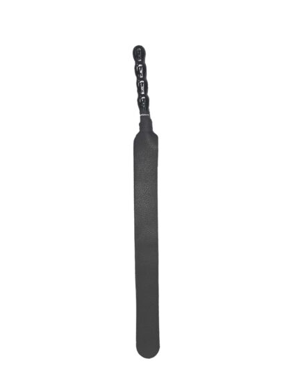 Six-Tail Whip, Backstrap Leather, Black - Image 3